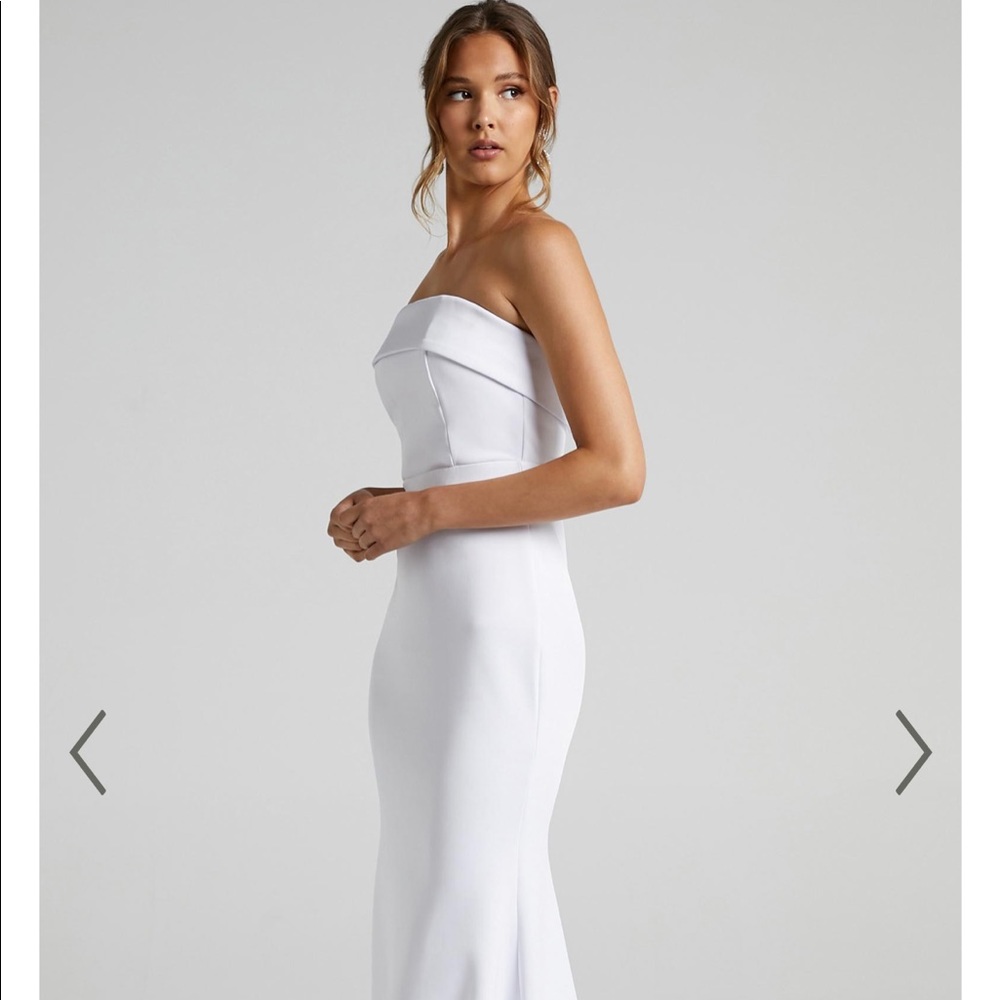 NWT- Showpo Love Me So Gown in White
